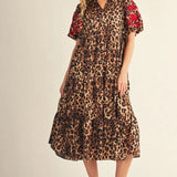 *CECY LEOPARD DRESS 15802