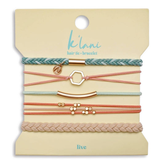 Live  Hair Tie Bracelets: Medium 508000