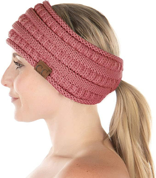 Ponytail Headwrap (Mauve)