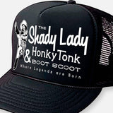 THE SHADY LADY HONKY TONK HATS: Hot Pink-Black