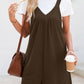 V-neck romper in Black 4523