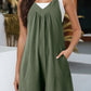 V-neck romper in Black 4523