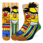 Men's Sesame Street, Bert and Ernie Socks: Shoe Size 8-13