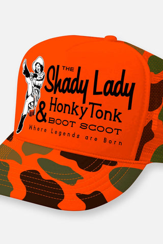 THE SHADY LADY HONKY TONK HATS: Hot Pink-Black