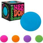 Blue Nee Doh Glob with packaging and additional colors displayed