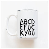 Abcdefuckyou | Ceramic Mug: Green