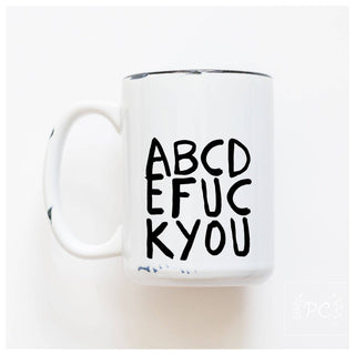 Abcdefuckyou | Ceramic Mug: Green