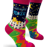 Midnight Toker Women's Novelty Crew Socks