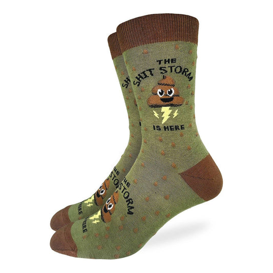 Men's Shit Storm Socks: Shoe Size 7-12