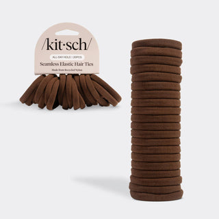 Hair Elastics 20pc - Chocolate