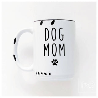 Dog Mom | Ceramic Mug: Pink
