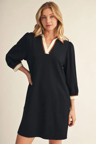 CYNTHIA BLACK DRESS 51343