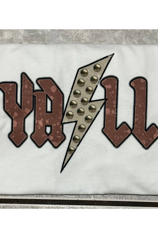 YA⚡️LL Tee and Crew Tee ~ LARGE