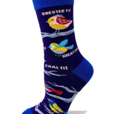 Nice Tits" Ladies' Novelty Crew Socks Featuring Cute Birds