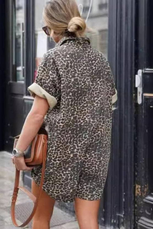 Romper in Leopard 4568