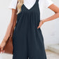 V-neck romper in Black 4523