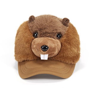 Beaver | Plush Animal Trucker Hat Mesh Cap