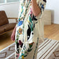 Vintage Print Trouser in Apricot