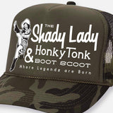 THE SHADY LADY HONKY TONK HATS: Hot Pink-Black