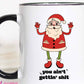 You Ain't Getting Shit Retro Funny Christmas Coffee Mug: 15oz
