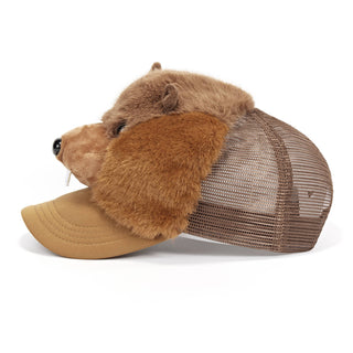 Beaver | Plush Animal Trucker Hat Mesh Cap