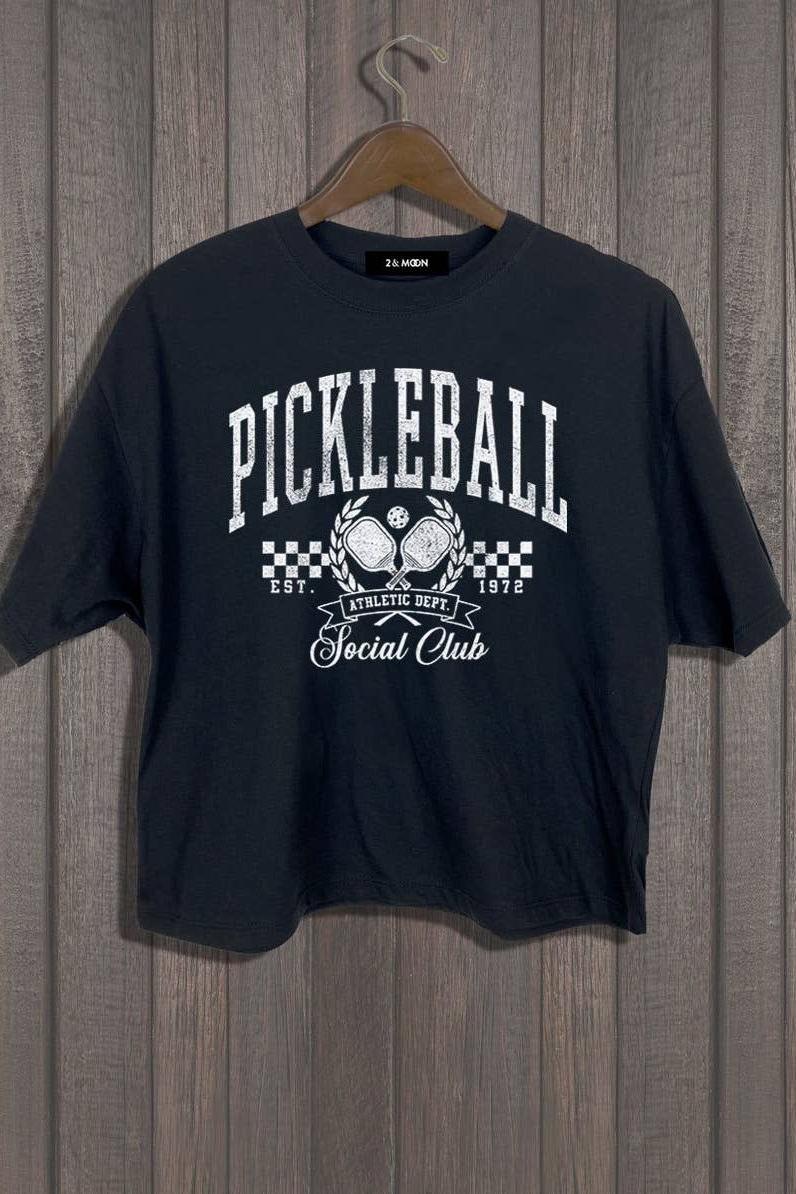 PICKLEBALL SOCIAL CROP TEE