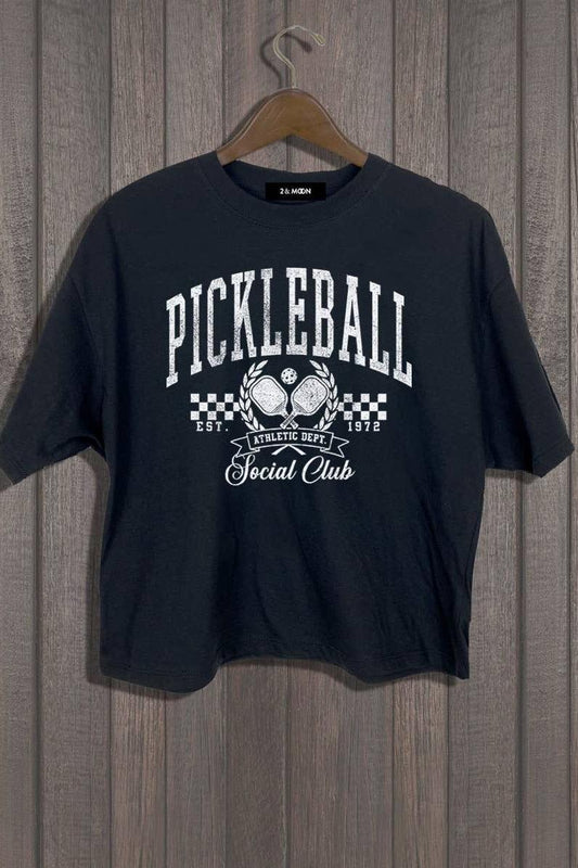 PICKLEBALL SOCIAL CROP TEE
