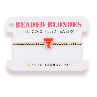 BEADED BLONDE COLLEGE JEWELRY