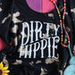 X Dirty Hippie Raw Edge Scoop Neck Bleached Sweatshirt: Medium