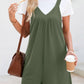 V-neck romper in Black 4523