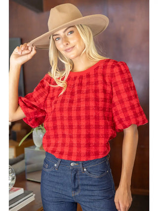 NINA RED TOP 37301