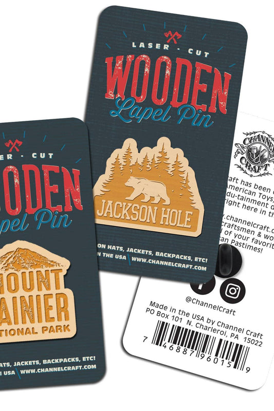Wooden Lapel Pins