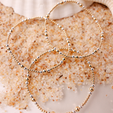 Dainty Sutton Bracelet in Gold with Silver: Standard 6.75 Inch