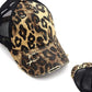 LEOPARD PONYTAIL CAP