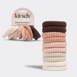 Hair Elastics 10pc - Blush