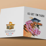 Go Get Em Tiger - Funny Graduation Card