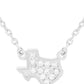 TX Tiny TX CZ Necklace