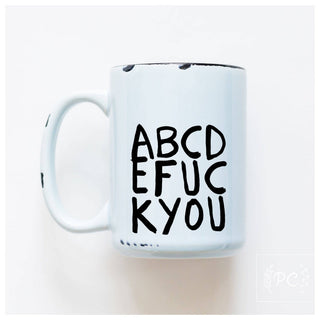 Abcdefuckyou | Ceramic Mug: Green