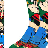 Men's Popeye Kneeling Socks: Shoe Size 8-13