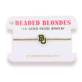 BEADED BLONDE COLLEGE JEWELRY