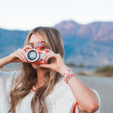 K'LANI "Love" Pink Hearts Hair Tie Bracelets