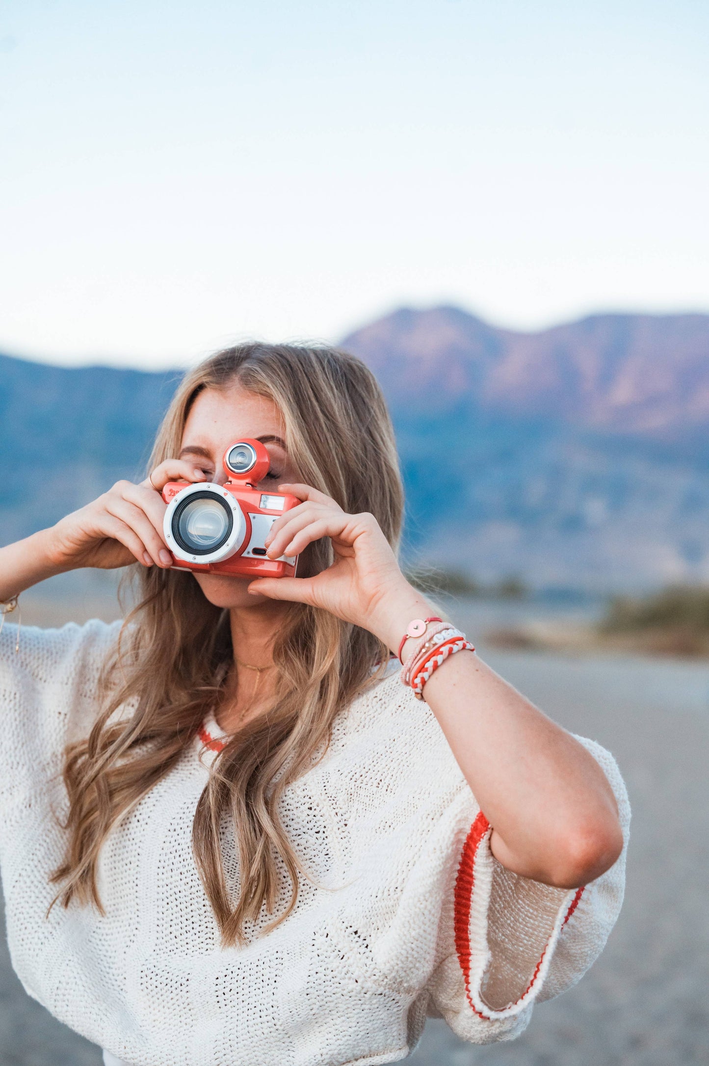 K'LANI "Love" Pink Hearts Hair Tie Bracelets