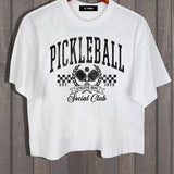 PICKLEBALL SOCIAL CROP TEE