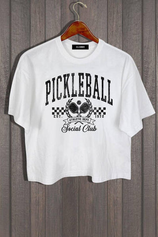SALE * PICKLEBALL SOCIAL CROP TEE