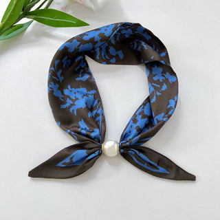 Floral Scarf with Magnetic Buckle: C6
