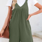 V-neck romper in Black 4523