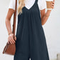 V-neck romper in Black 4523