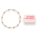 Lively Bracelet in Silver with Gold: Standard 6.75 inch