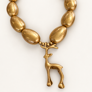 BIG BEAD DEER NECKLACES
