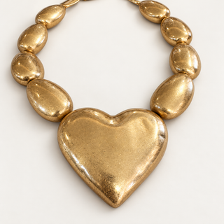 BIG BEAD HEART NECKLACES